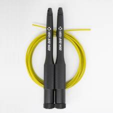 Corde à sauter noire câble jaune VELOCITY 2.0 - Very Bad Wod