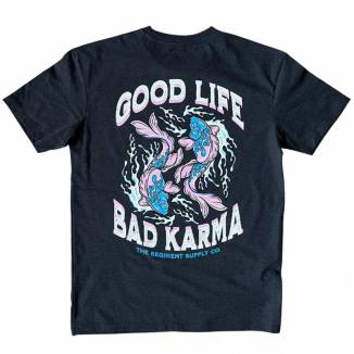 T-shirt GOOD LIFE BAD KARMA - Barbell Regiment