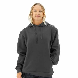 TYR Outline Logo Hoodie unisexe Charcoal / silver - TYR