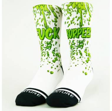 Chaussettes Fuck burpees - Wodable. Crossfit socks. Boutique snatched accessoires workout training fitness sport