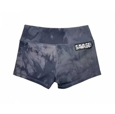 Booty Short Tie and Dye black - Savage Barbell