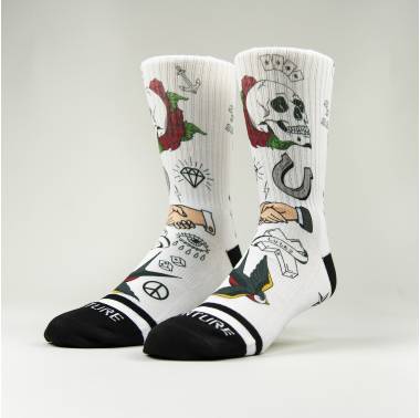 Chaussettes Multicolor Tattoo Studio - Wodable - Boutique Snatched crossfit socks