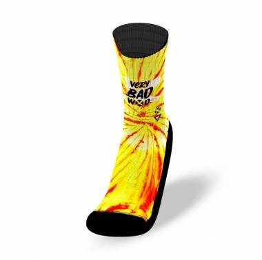 Chaussettes jaunes TIE & DYE COLD - VERY BAD WOD