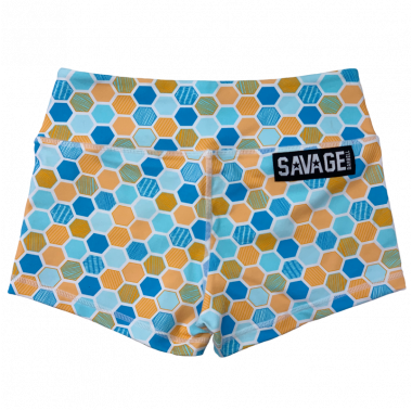 Booty Short femme HONEYCOMB - Savage Barbell