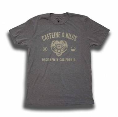 T-Shirt Homme gris CALI TEE - Caffeine & Kilos