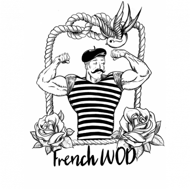 T-shirt unisexe rose chiné FRENCH WOD|WILL LENNART TATOO - Very Bad Wod