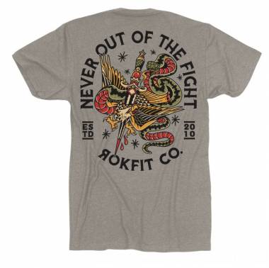T-shirt NEVER OUT THE FIGHT - Rokfit