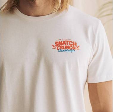 T-shirt Snatch Crunch - Blanc vintage - Thundernoise
