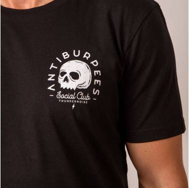 T-shirt Antiburpees Club social noir - Thundernoise