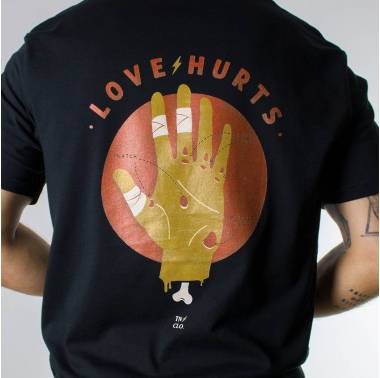 T-shirt Love Hurts noir - Thundernoise