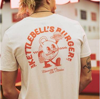 T-shirt Mr. Kettlebell burger  - Thundernoise