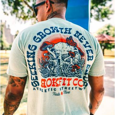 T-shirt unisexe SEEKING GROWTH NEVER ENDS - Rokfit