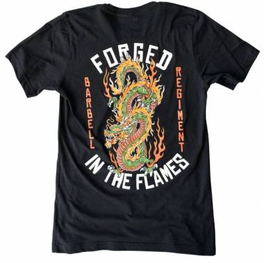 T-shirt noir FORGED IN THE FLAMES - Barbell Regiment
