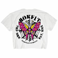Crop Tee FEARLESSLY AUTHENTIC blanc - Rokfit