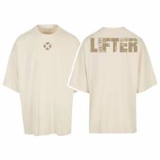 T-shirt oversize unisexe LIFTER beige - Very Bad Wod